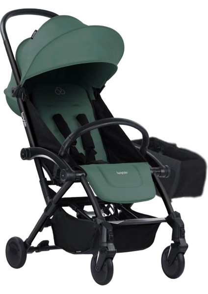 Connect 3 Bebek Arabası / Black-Olive Yan Düzenleyici Çanta Hediyeli
