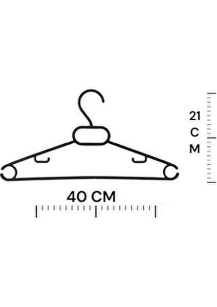 Plastik Elbise Askısı Siyah 12 Adet Kaymaz Askı modelleri