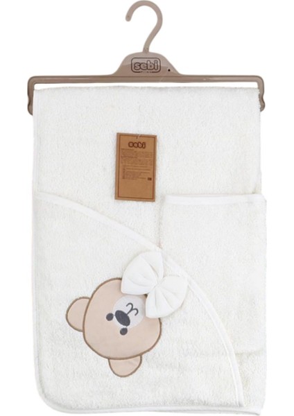 Sebi Ayı Desenli Bebek Havlu Takımı 136