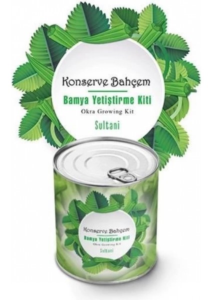 Konserve Bahçem Evde Konservede Sultani Bamya Yetiştirme Kiti