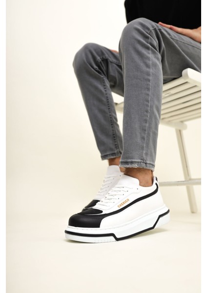 Signature Line Up Erkek Bağcıklı Sneaker Siyah Beyaz fiyatları