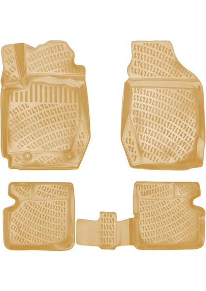 Rizline Toyota Corolla 2000-2006 Ile Uyumlu 3D Havuzlu Paspas Bej