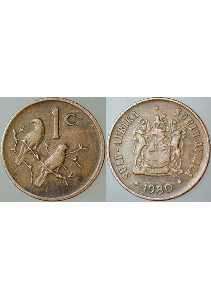 Güney Afrika Cumhuriyeti 1 Cent 1980.