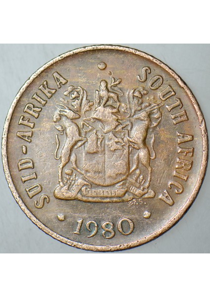 Güney Afrika Cumhuriyeti 1 Cent 1980. modelleri