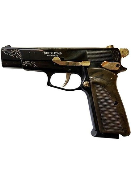 ES66 Siyah Altın Işlemeli Airsoft
