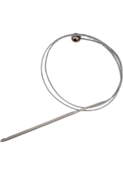 Misinalı Çelik Stoplu Tığ Şiş 6 Numara 60 cm