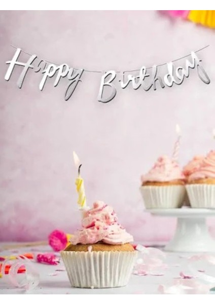 Happy Birthday Banner Kaligrafi Banner El Yazısı Happy Birthday Banner Yazı