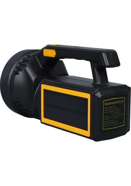 W5192 Solar Şarjlı El Feneri Uzun Mesafe Işıldak modelleri