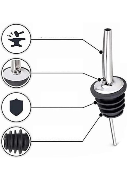 Şişe Ucu Servis Aparatı Damlalık Yağdanlık -Şişe Tıpa Sürekli Akışlı Hava Delikli fırsatları