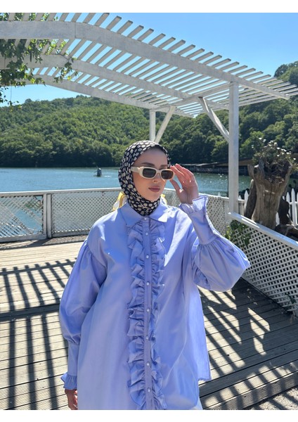 Papatya Desenli Eşarp Sarı modelleri