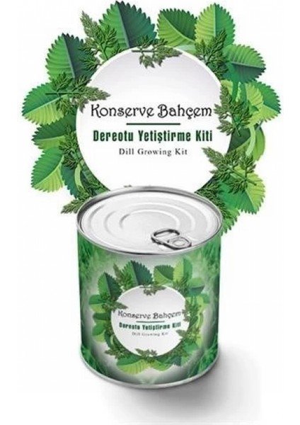 Konserve Bahçem Evde Konservede Dereotu Yetiştirme Kiti Aparatı