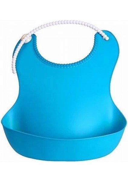 Çocuk Bebek Mama Önlüğü Dökülme Engelleyici Bükülebilir Mavi fiyatları