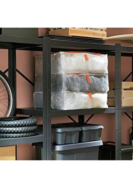 Parkla Kutu - Hurç - Saklama Beyaz - Turuncu - 55X49X19 cm fiyatları