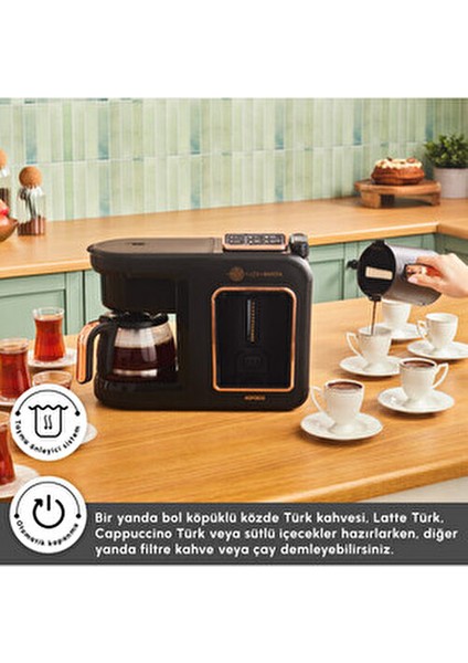 6in1 Türk Kahve Makinesi Közde Türk Kahvesi, Latte Türk– Cappuccino Türk Kahve Çay Makinesi modelleri