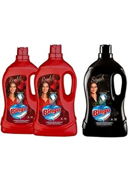 Renkli Sıvı Çamaşır Deterjanı 2×1.5 L Keratinli Siyahlar İçin Ultra Temizlik