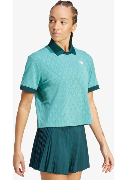 Tennis Pro Climacool Kadın Yeşil Tenis Polo.- fiyatları