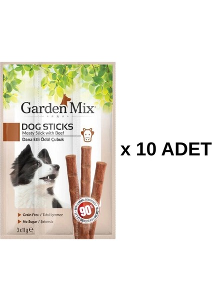 Dana Etli Köpek Stick Ödül 3*11G 10'lu
