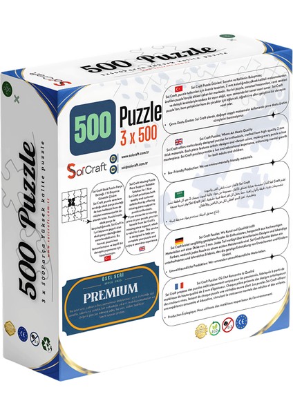 3 Lü 500 Parça Puzzle Boeing ile Yolculuk Kişiye Özel fiyatları