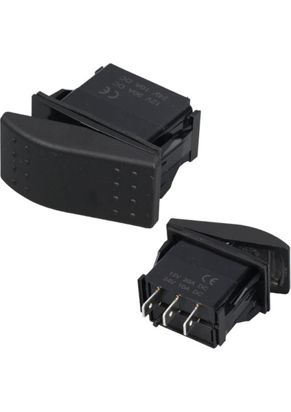Sembolsüz Işıksız Yaylı 3 Pinli On-Off 12-24V Marin Switch