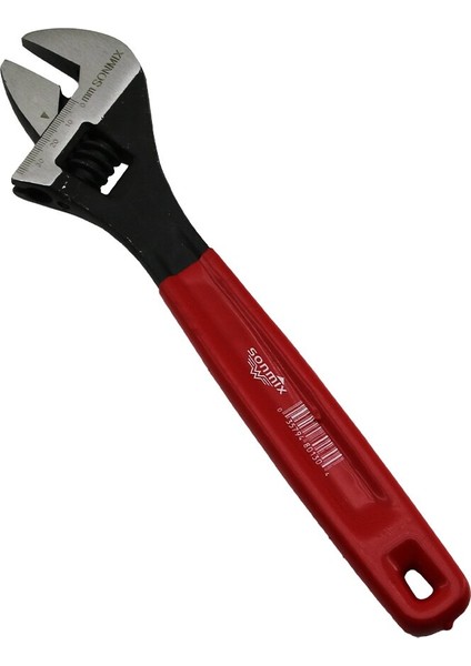 %100 Çelik 10 Inç 250MM Kurbağacık Anahtar Silikon Kılıflı Sap (4989)