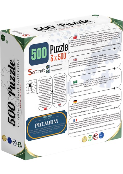 3 Lü 500 Parça Puzzle Devlet-I Aliyye Kişiye Özel fiyatları