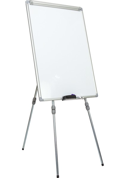 Interpano 70*100 Elegant Çerçeve Manyetik Yüzeyli Teleskopik Ayaklı Beyaz Yazı Tahtası
