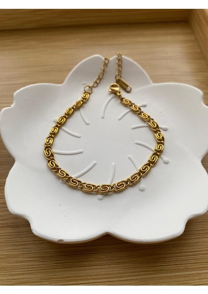 14 Ayar Kaplama Çelik Bileklik