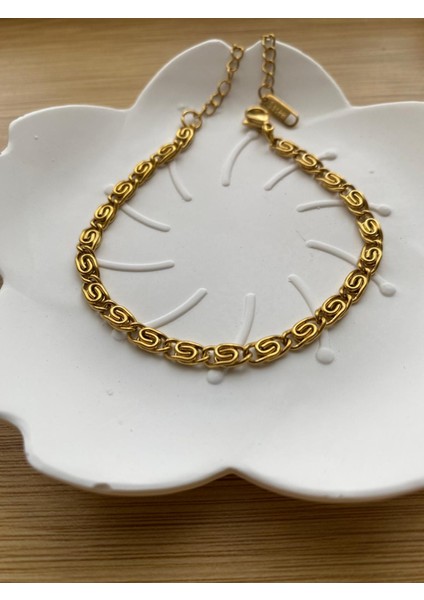 14 Ayar Kaplama Çelik Bileklik fırsatları