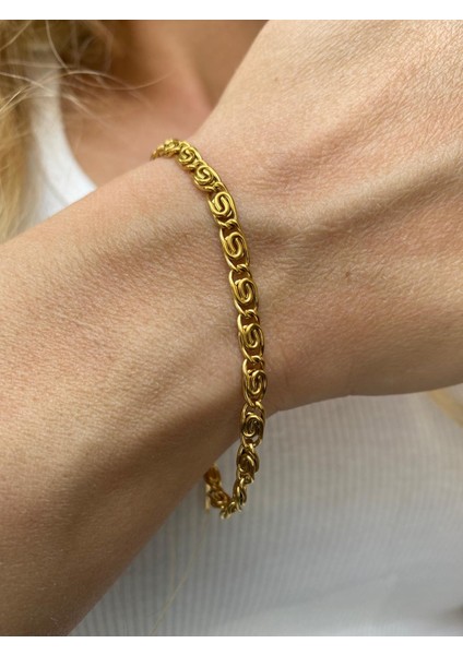 14 Ayar Kaplama Çelik Bileklik indirimleri