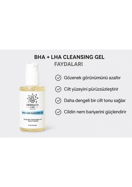 Bha +Lha, Salisilik Asit, Siyah Nokta Karşıtı,yüz Temizleme Jeli 200 ml modelleri