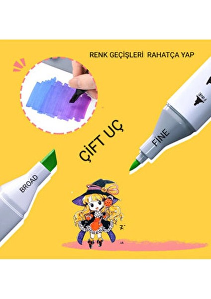 Touch 36 Adet Çift Taraflı Marker Kalem Double modelleri