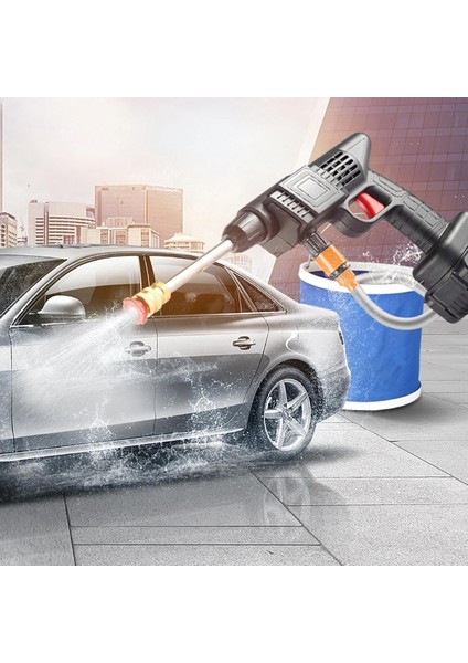 48V Şarjlı Çift Bataryalı Taşınabilir Basınçlı Yıkama Sulama Tabancası