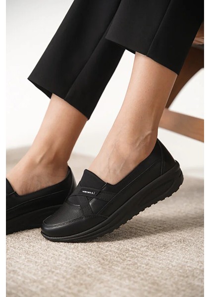 Prego (Wanetti)) Pvc Comfort Kadın Ayakkabı Siyah