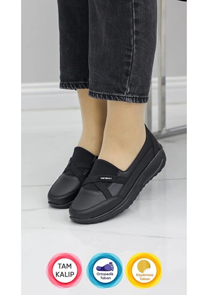 Prego (Wanetti)) Pvc Comfort Kadın Ayakkabı Siyah fırsatları