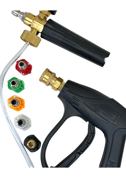 Foam Lance Basınçlı Köpük Tabancası – Tetikli, Köpük Ayarlı, Profesyonel Oto Yıkama Aparatı fırsatları