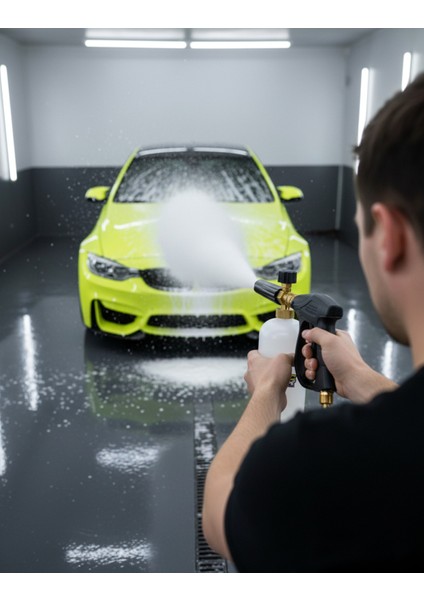 Foam Lance Basınçlı Köpük Tabancası – Tetikli, Köpük Ayarlı, Profesyonel Oto Yıkama Aparatı