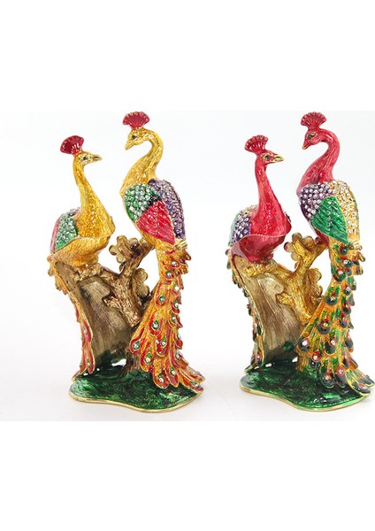 Swarovski Taşlı Tavuskuşu Figürü