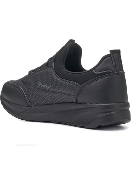 Parley 940-24 Deri Anatomik Lastikli Kadın Sneaker Siyah fırsatları