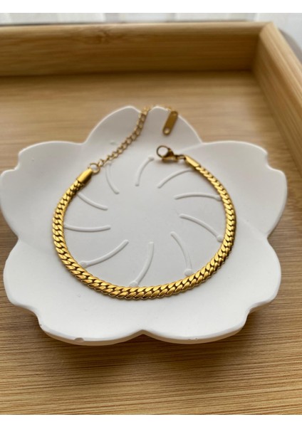 14 Ayar Kaplama Çelik Bileklik