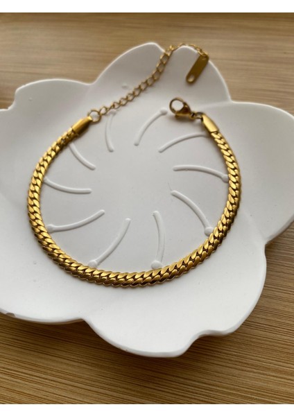 14 Ayar Kaplama Çelik Bileklik