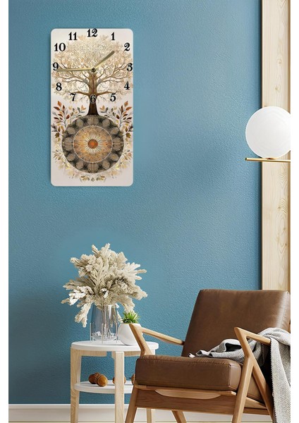 Hayat Ağacı ve Mandala Desenli Uv Baskı Mdf Tablo Saat 30X60 cm – USD186 fırsatları