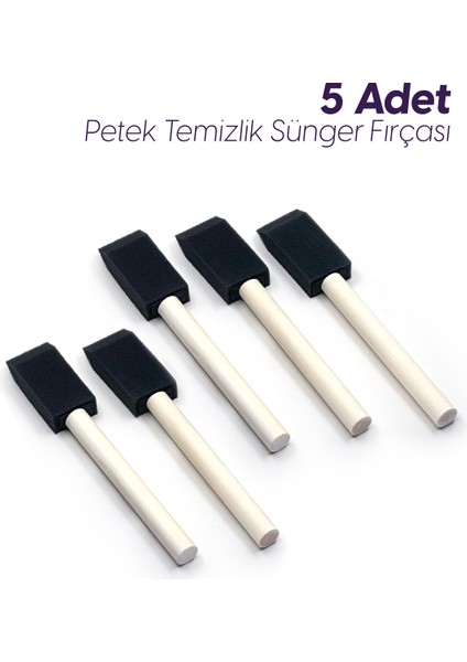 5'li Araç Içi Petek Temizleme Saplı Sünger Fırça – Kolay Uygulama, Derin Temizlik