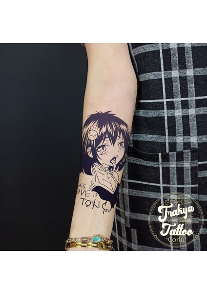 Yarı Kalıcı Dövme Anime Kız Dövmesi GZ-648 fiyatları