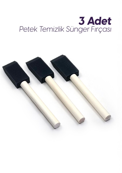 3'lü Araç Içi Petek Temizleme Saplı Sünger Fırça – Kolay Uygulama, Derin Temizlik
