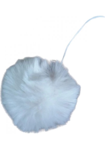 Şapka Ponponu Beyaz