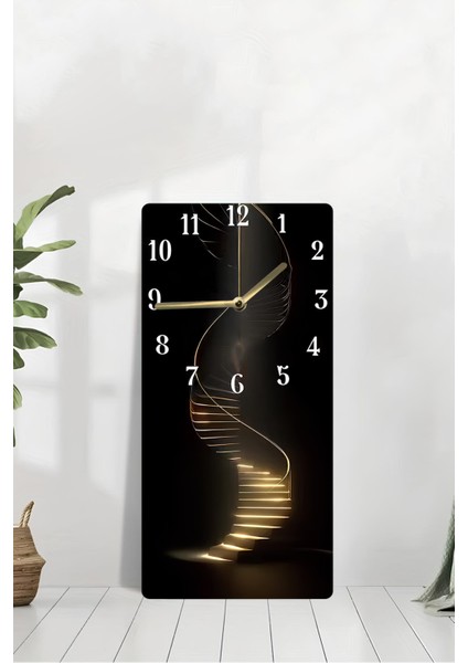 Dekoratif Mdf Tablo Saat – Spiral Merdiven Desenli (30X60 Cm) Uv Baskı – USD207 modelleri