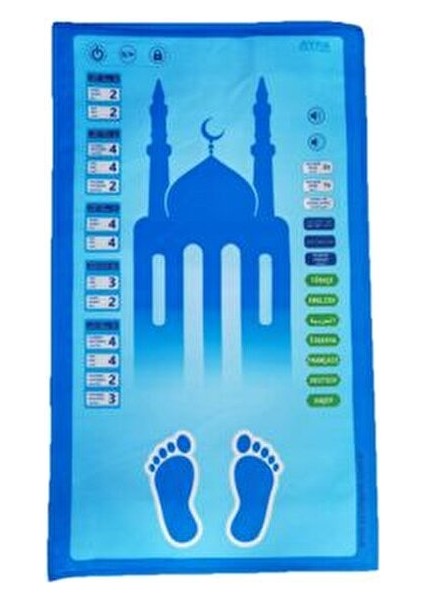 Mavi Benim Seccadem Sesli Konuşan Namaz Kıldıran Seccade ( 7 Dil Seçeneğiyle ) fiyatları