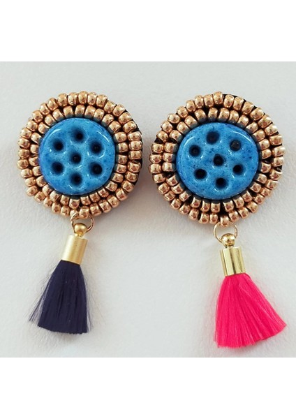 Cennet Doğal Taş Süryani Taşı Yaka Iğnesi Broş