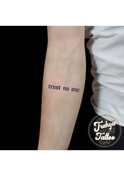 Yarı Kalıcı Dövme Trust No One Geçici Dövme MED-078 fiyatları