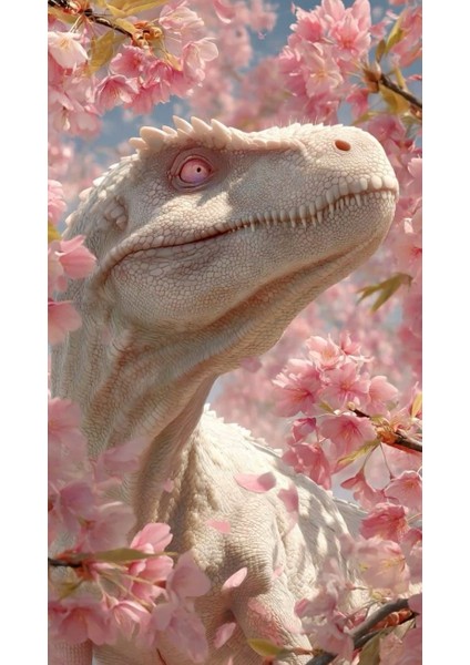 Pembe T-Rex V1 Ev Duvar Salon Güzellik Salonu Ofis Dükkan Dekarasyon Kanvas Tablo fiyatları